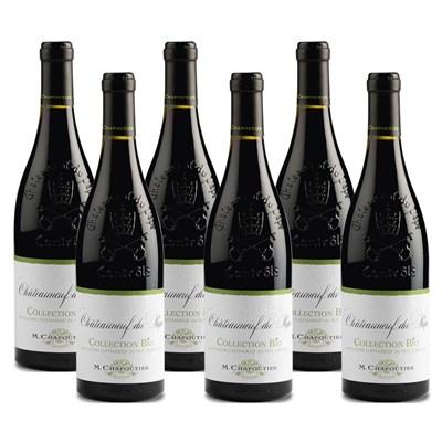 Case of 6 Chateauneuf-du-Pape Collection Bio M.Chapoutier 75cl Red Wine Wine